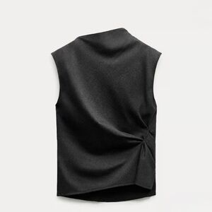 Elegant Gray Women's Skirt 2Piece Set